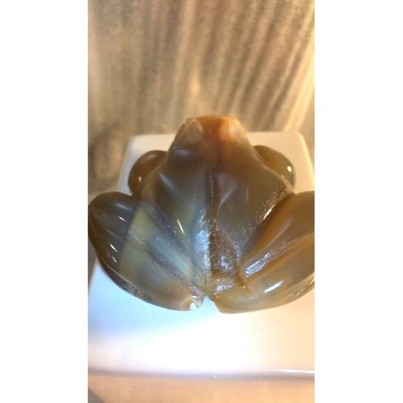 Druzy Agate Frog Carving - Picture 4 of 9